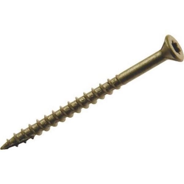 Deck Screw, #10 x 3-1/2 in, Flat Head, Torx Drive